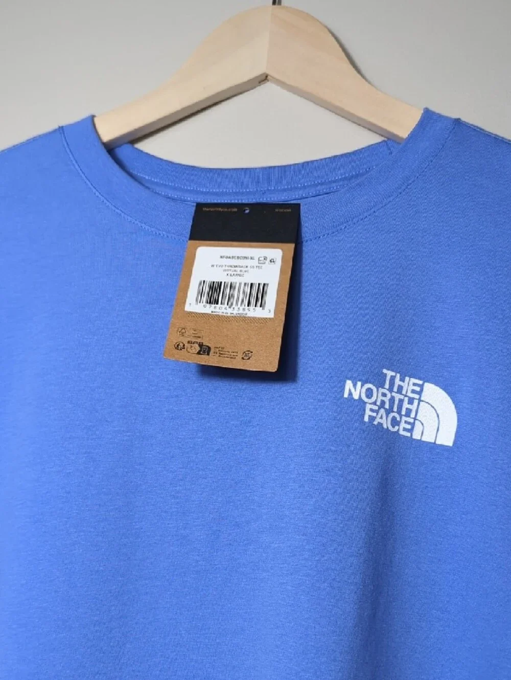 North Face Evolution Oversized Short-Sleeve T-Shirt Women's XL Periwinkle NWT - Picture 5 of 16